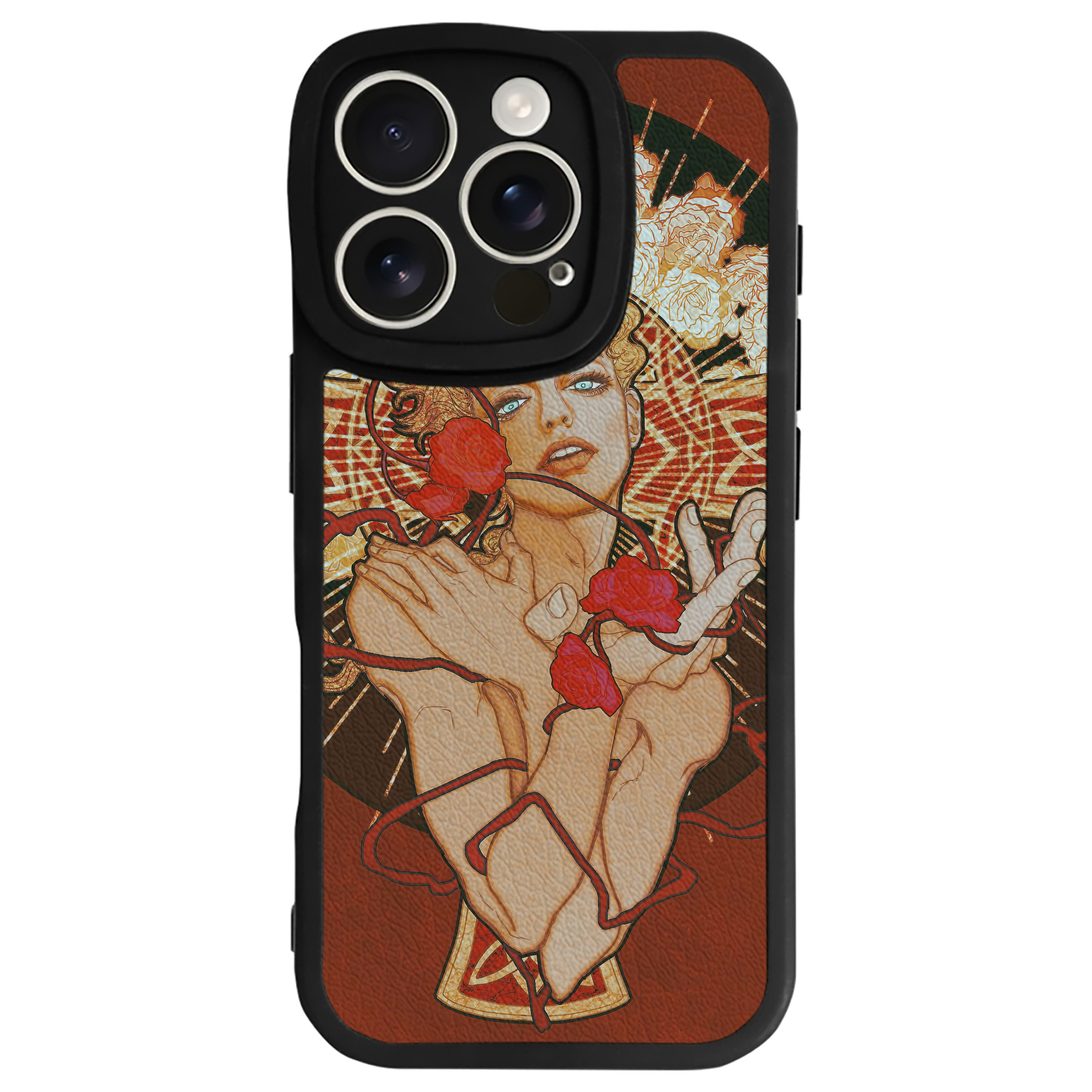 （画像用） ジョジョの奇妙な冒険 JoJo's Bizarre Adventure 【iPhone 16シリーズ対応】シリコンスマホケース（レザー調） 材質：シリコン